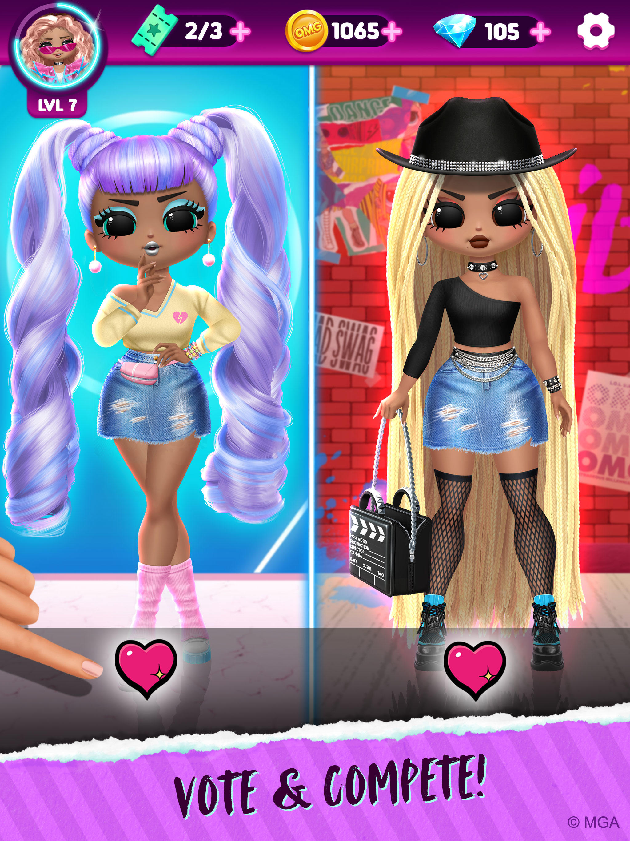 Cuplikan Layar Game LOL Surprise! OMG Fashion Club