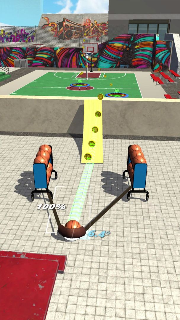 Slingshot Basketball! screenshot game