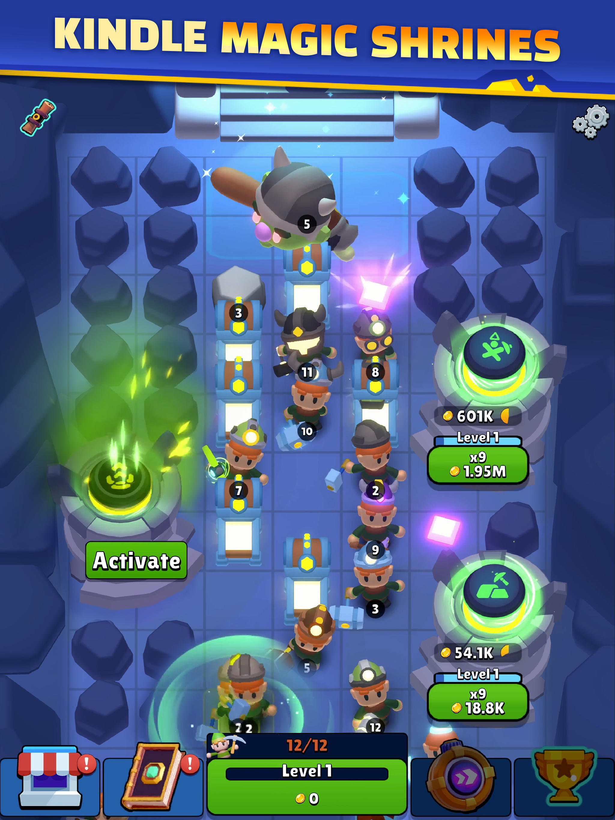 Gold and Heroes - Idle Dig Game Screenshot