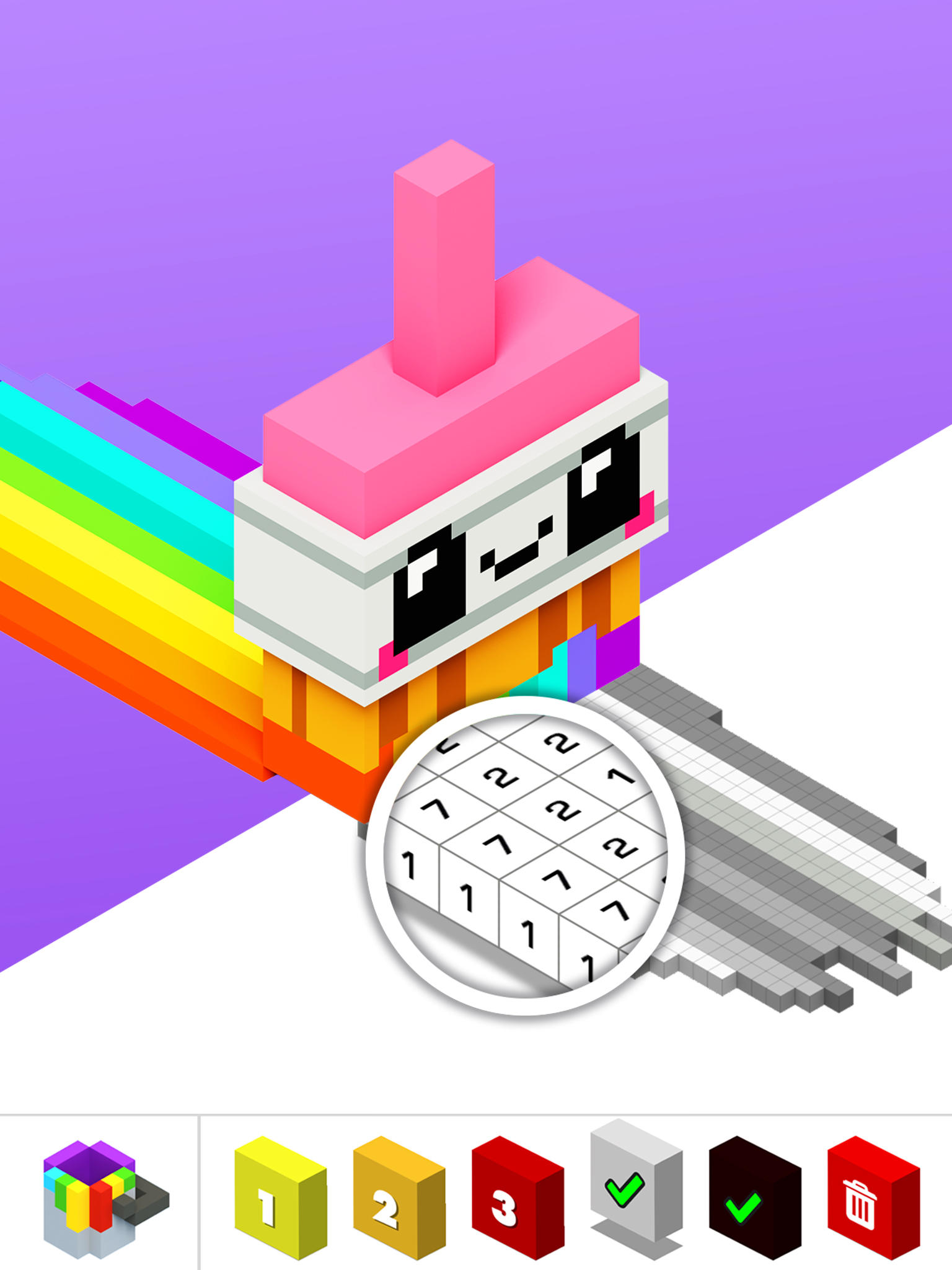 Color by Number - 3D Pixel Art 게임 스크린샷