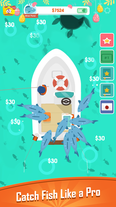 Hooked Inc: Fishing Games Game Screenshot