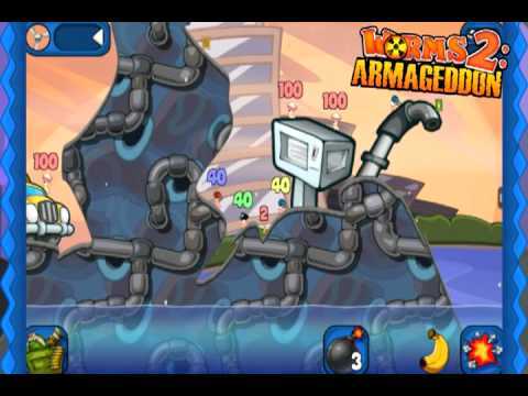 Screenshot of the video of Worms 2: Armageddon