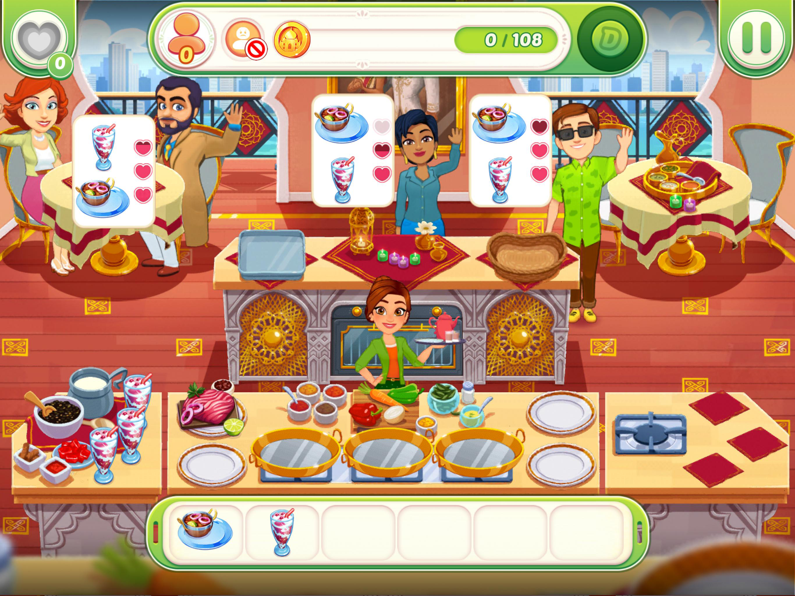 Captura de Tela do Jogo Delicious World - Cooking Game