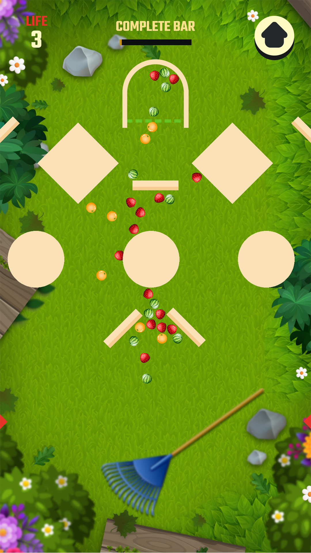 채우기 유리 과일 정렬 게임 스크린샷