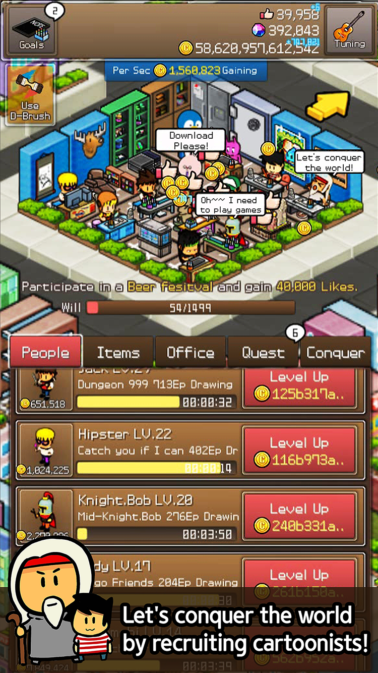 Tap Tap Cartoon - Cartoon999 Game Screenshot