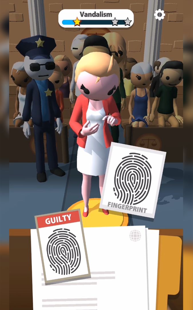 Screenshot of Guilty! Choose The Justice
