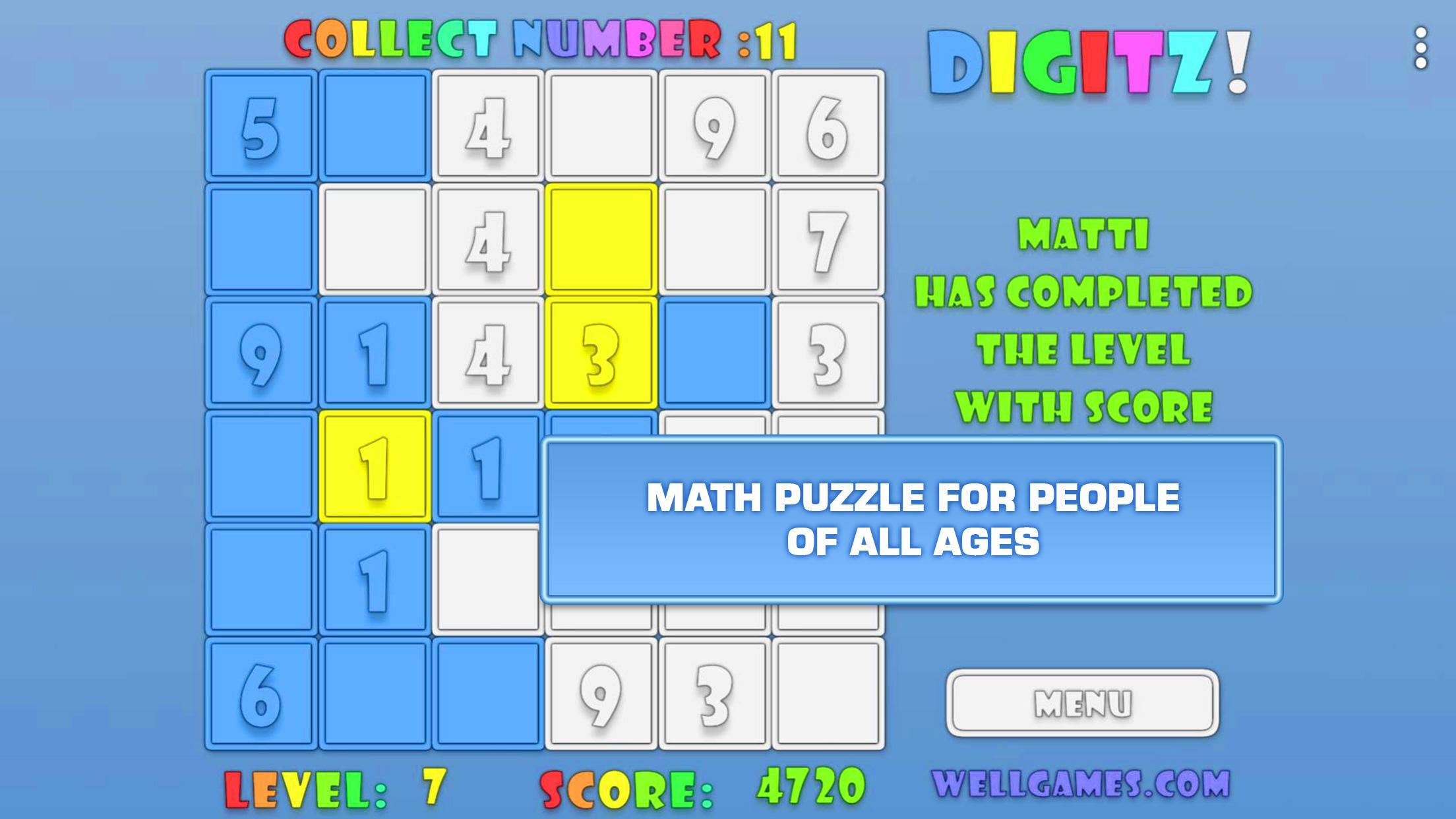 Lines of Digits: Fun Math Game Game Screenshot