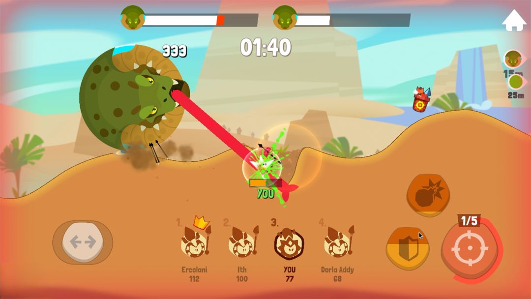 Tiny Hunters - Monsters Attack 게임 스크린 샷