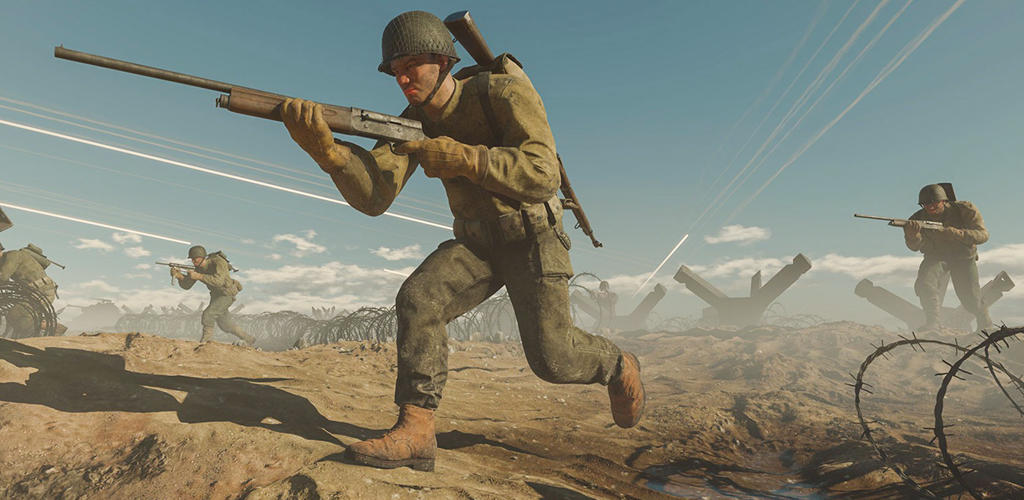 Banner of Game Perang Dunia 2: Game Menembak FPS Multipemain 1.3