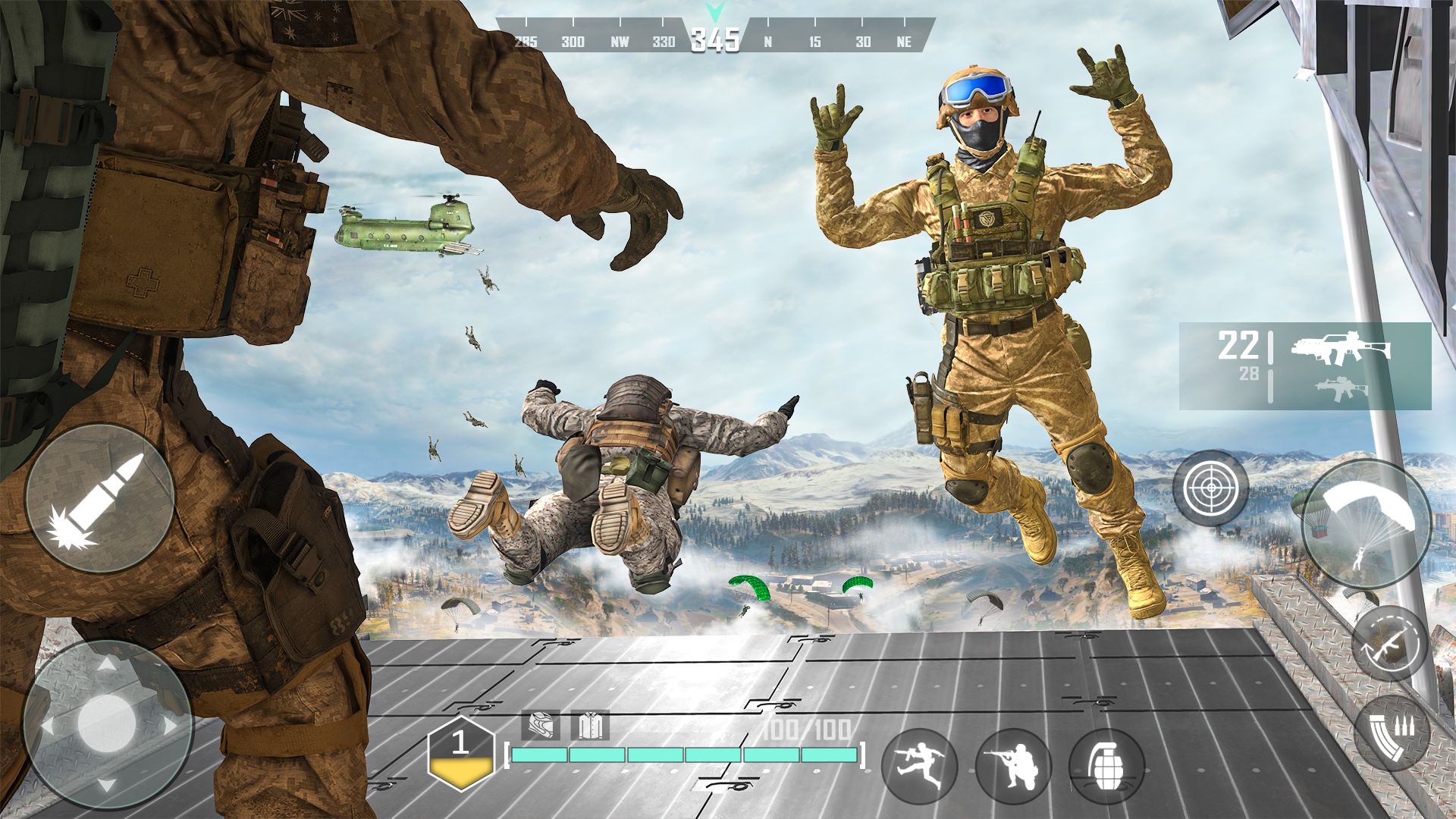 Screenshot 1 of 射擊遊戲 Fps 槍遊戲：離線動作遊戲 3D 射擊遊戲 1.0