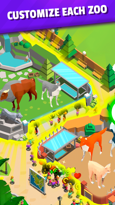 Idle Zoo Park: Animal Tycoon 게임 스크린샷