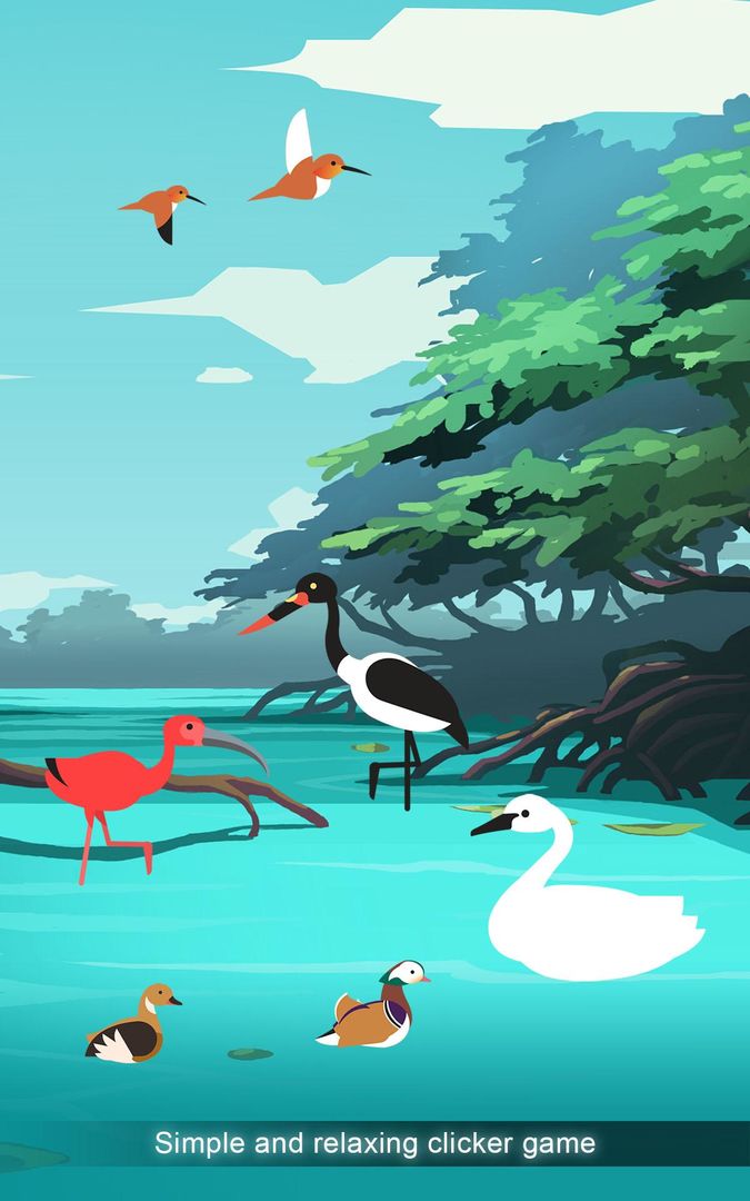 Screenshot of Birdstopia - Idle Bird Clicker Oasis