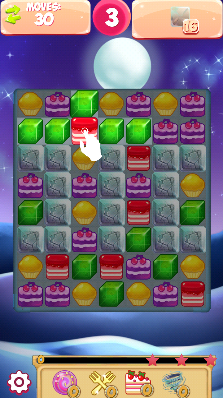 Скриншот игры Frozen Valentine Mania Match 3