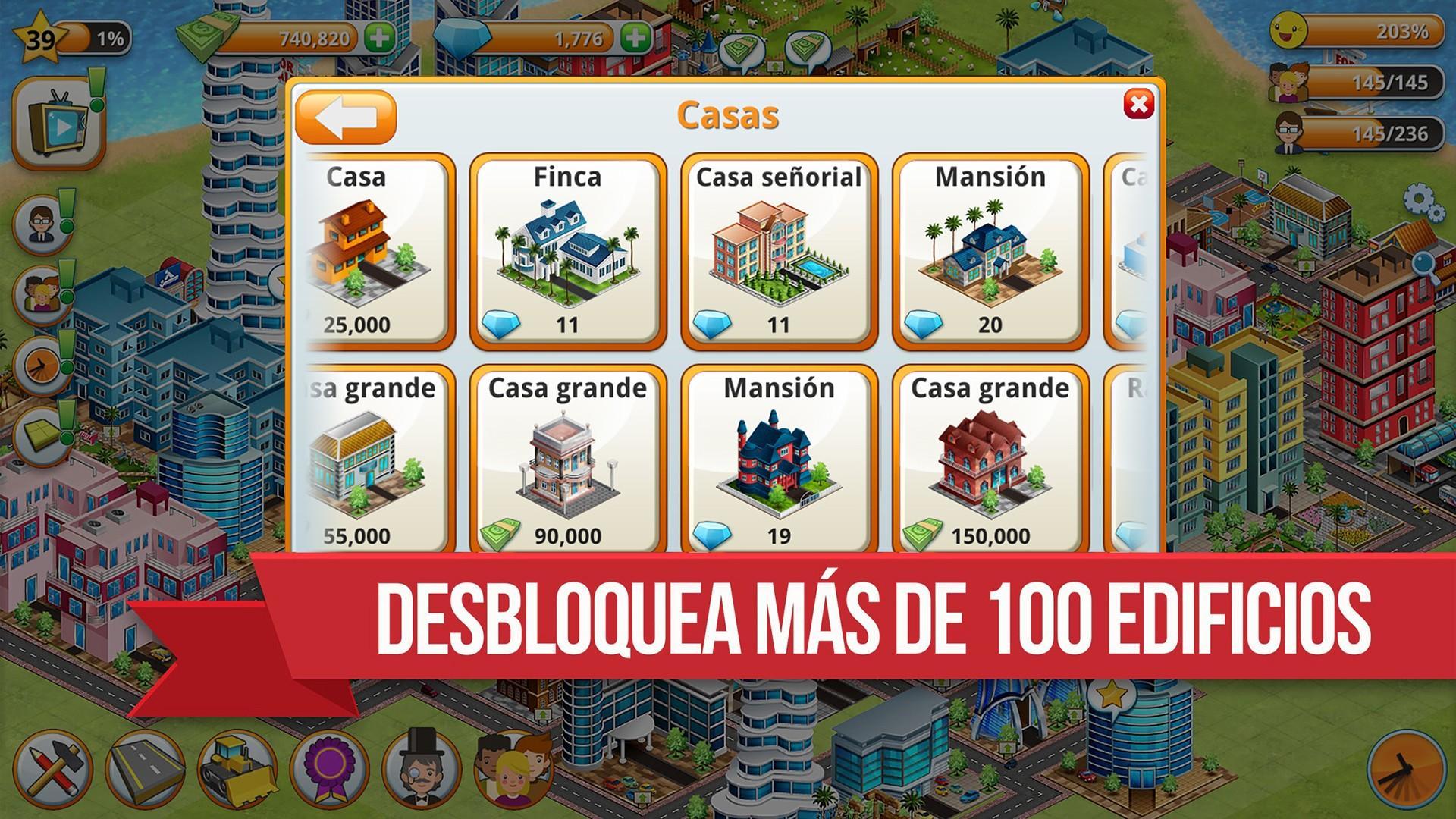 Captura de Pantalla del Juego Ciudad Aldea - Sim de la Isla