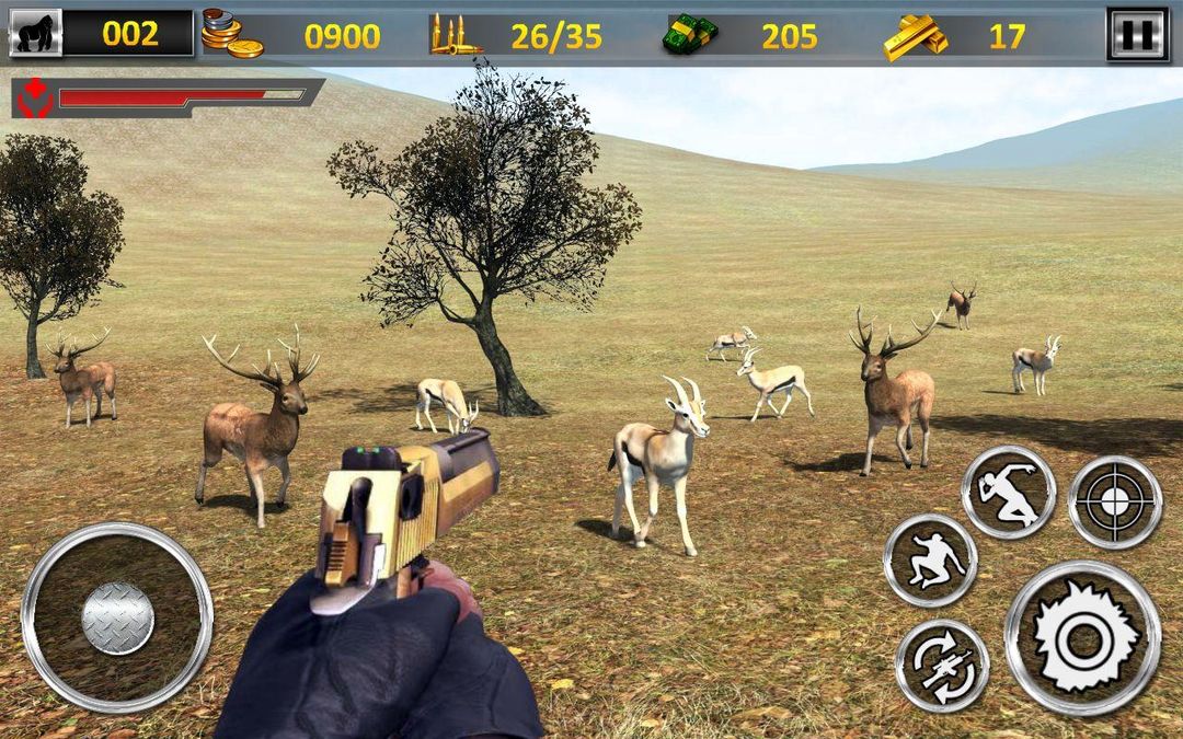 숲 동물 공격 사냥꾼 모험 게임 스크린 샷