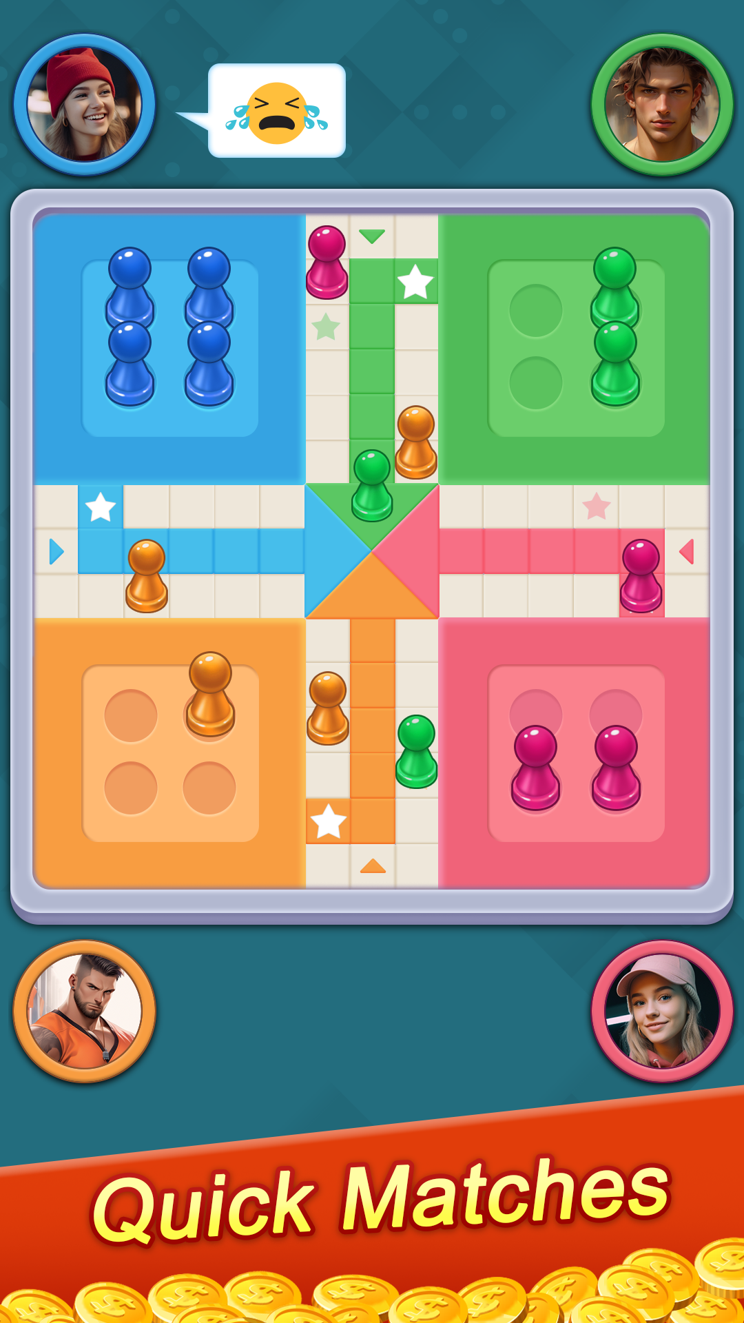 Cuplikan Layar Game Lucky Ludo Game