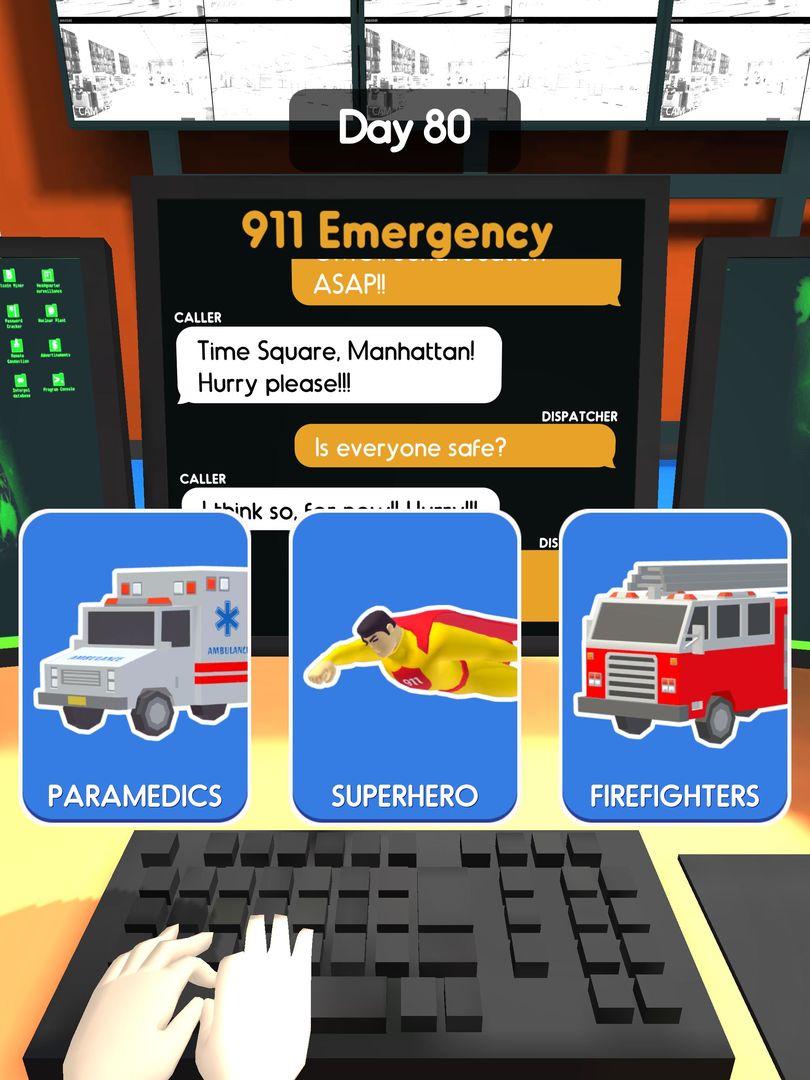 Screenshot of 911 Emergency Dispatcher