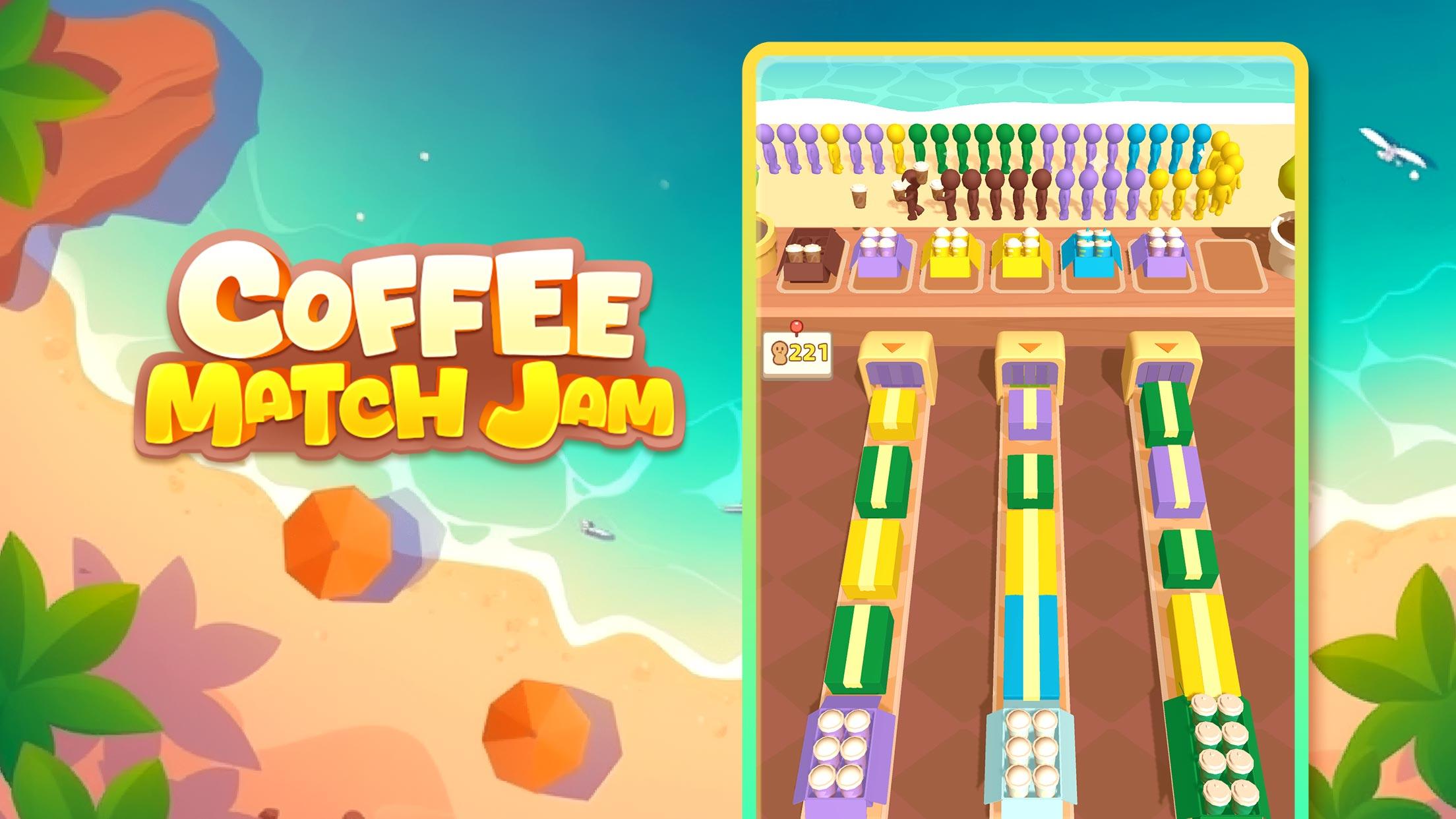 Coffee Match Jam: Coffee Games Game Screenshot
