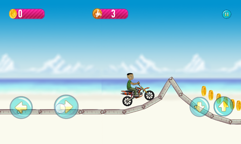 The crazy lil drive motobike ron Game Screenshot