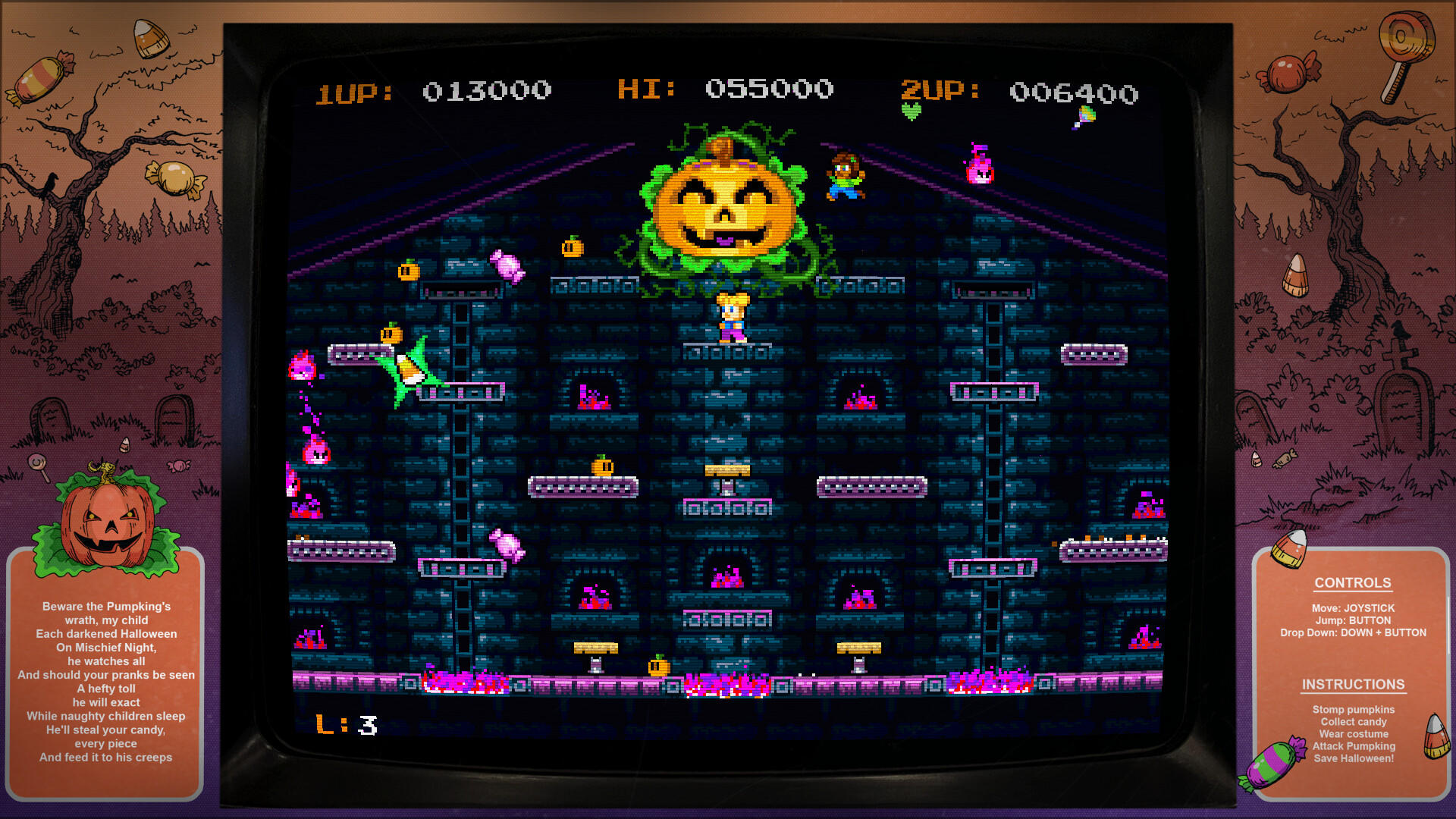Digital Eclipse Arcade: Candy Creeps screenshot game