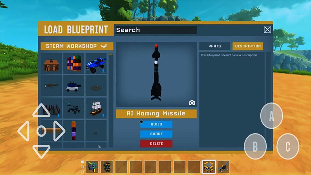 Screenshot of Ѕcrap Mechanics -building machine