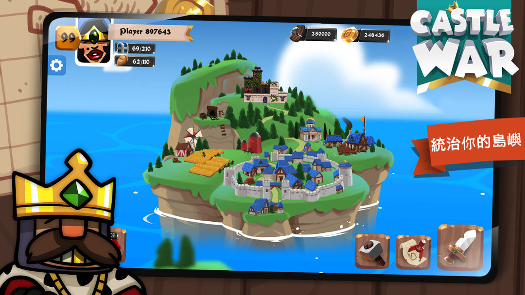 Castle War: Idle Island遊戲截圖