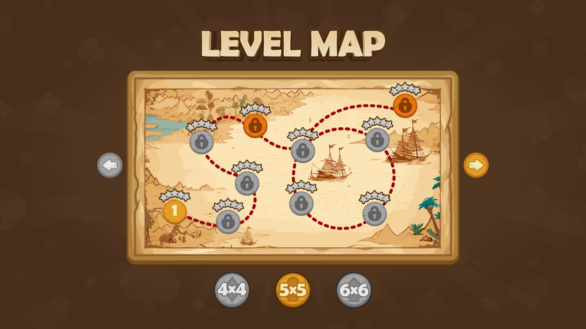 Vua Card Cross Game Screenshot