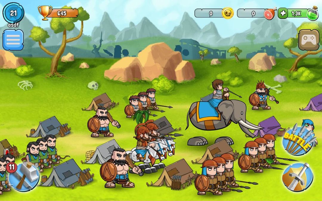 Screenshot of Spartania: Orc War Strategy!