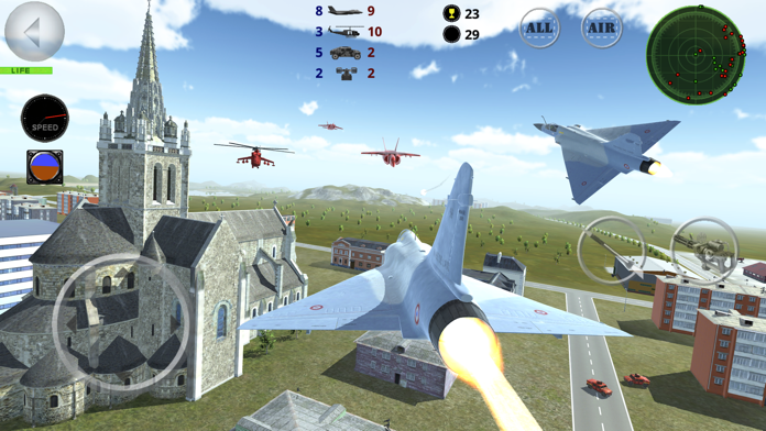 Screenshot 1 of Fighter 3D - ហ្គេមប្រយុទ្ធតាមអាកាស 