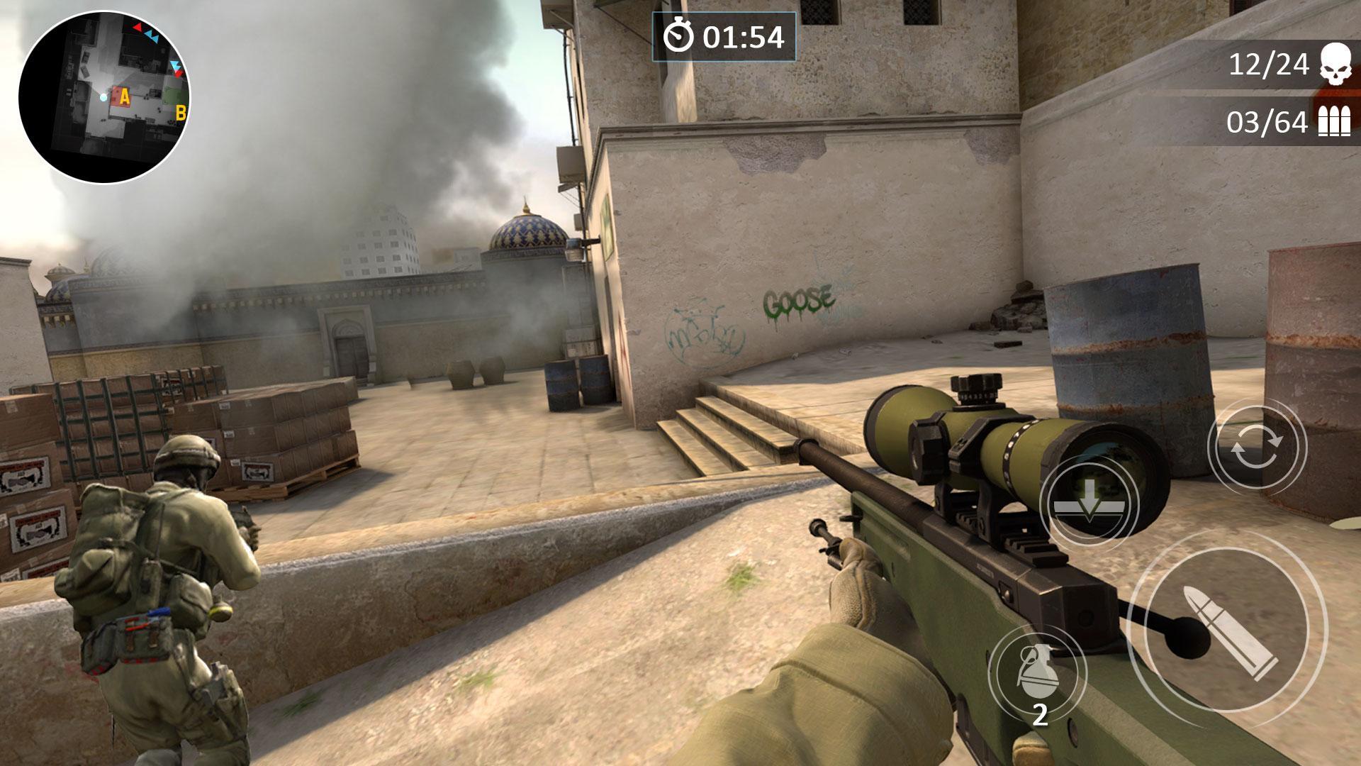 Screenshot 1 of क्रॉसफायर गो: बेस्ट सीएफ शूटिंग गेम 