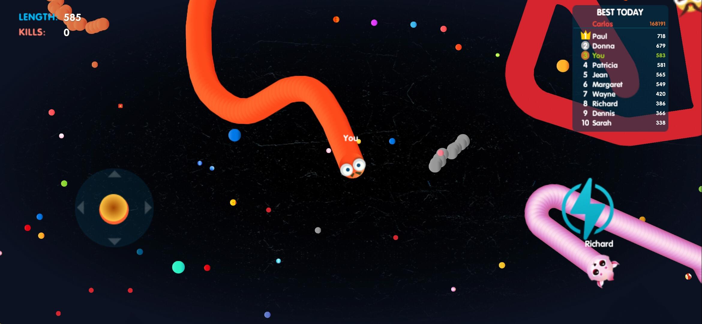 Snake Zone Worm Fun.IO Game Screenshot