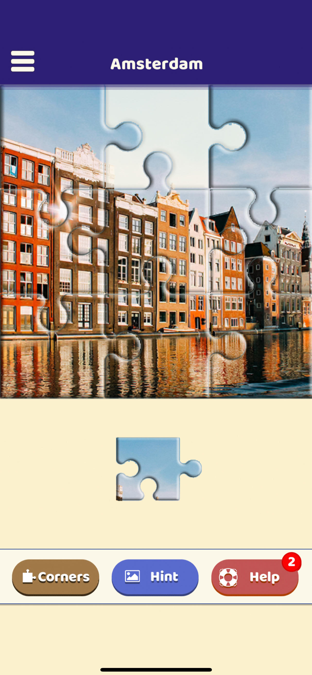 Скриншот игры Amsterdam Moments Puzzle