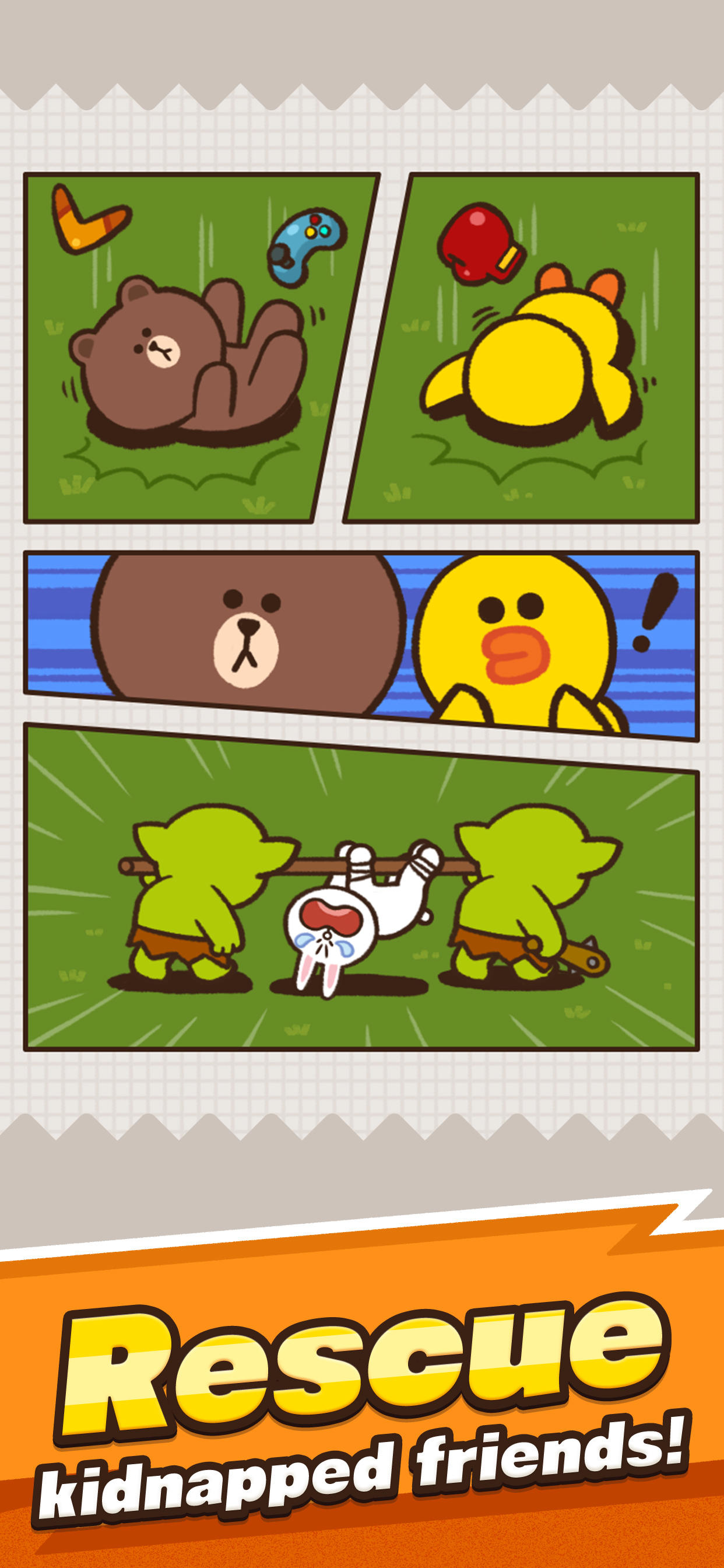 LINE Hero Rumble/Let's rumble! Game Screenshot