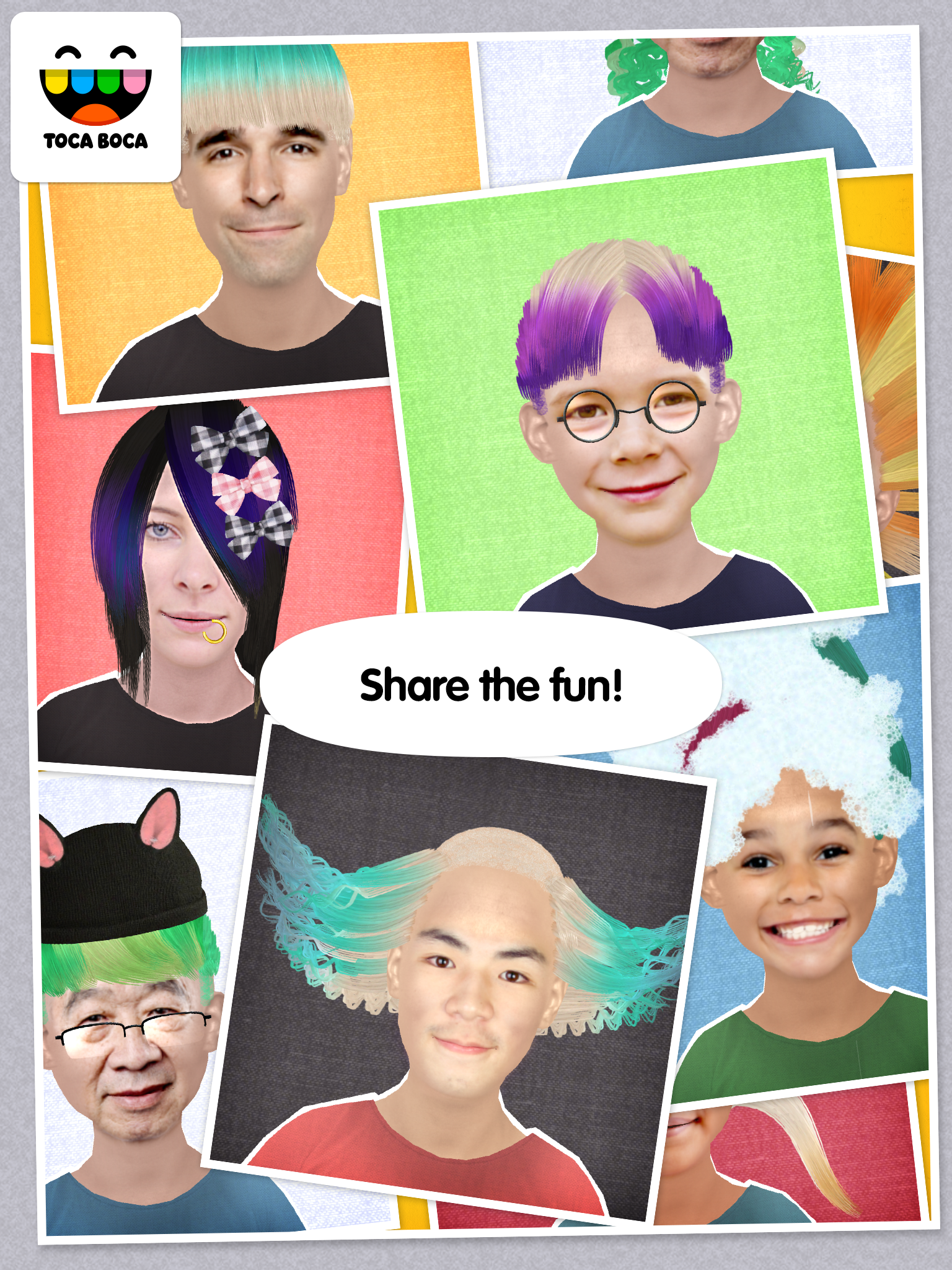 Cuplikan Layar Game Toca Hair Salon Me