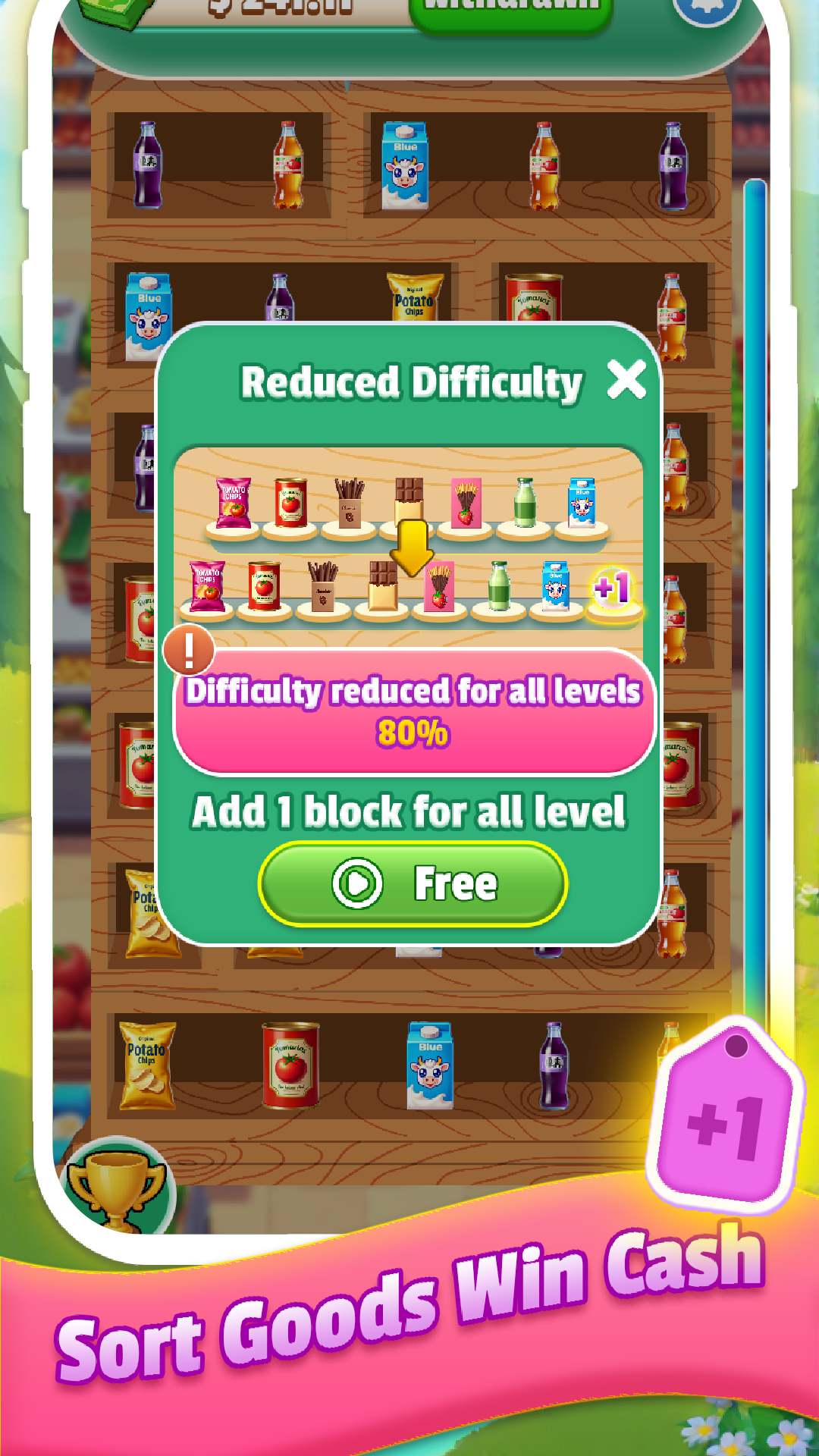 Скриншот игры Triple Goods Shelf: Win Prizes