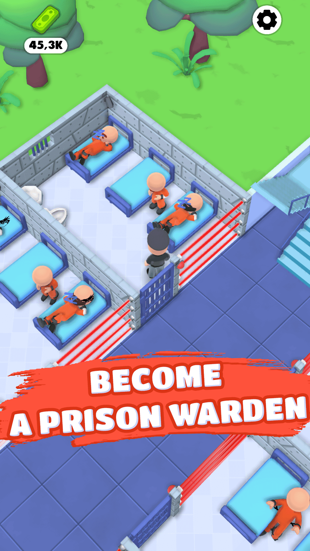 Prison Guard Tycoon Game Screenshot