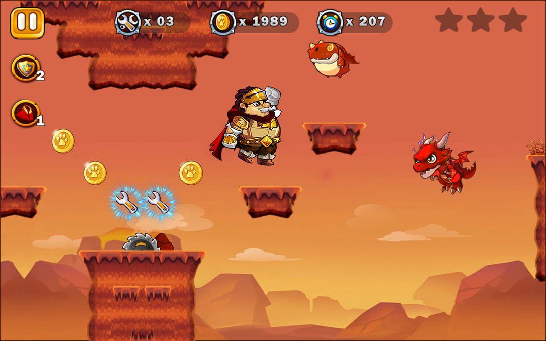 Screenshot of Super Arthur Adventures Run