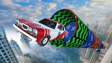 Mega Ramp - Tron Bike Extreme Stunts Game Screenshot