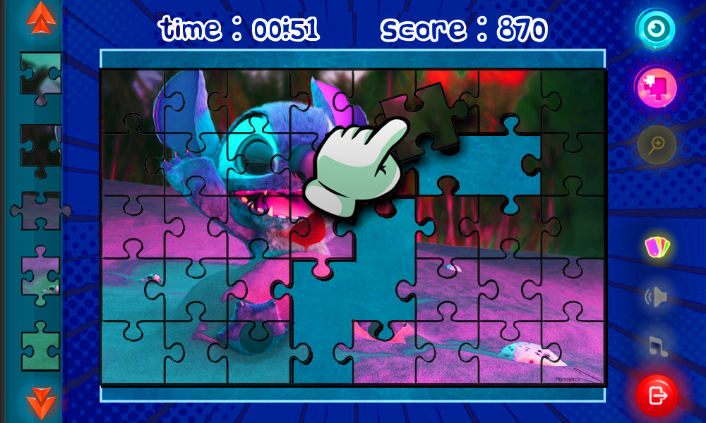 Jigsaw puzzle of Blue Koala Game Screenshot