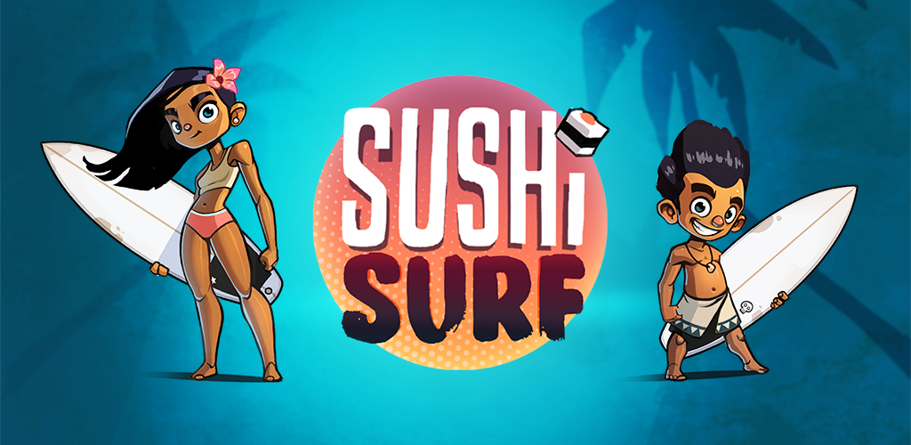 Screenshot of the video of Sushi Surf – Shred the Waves!