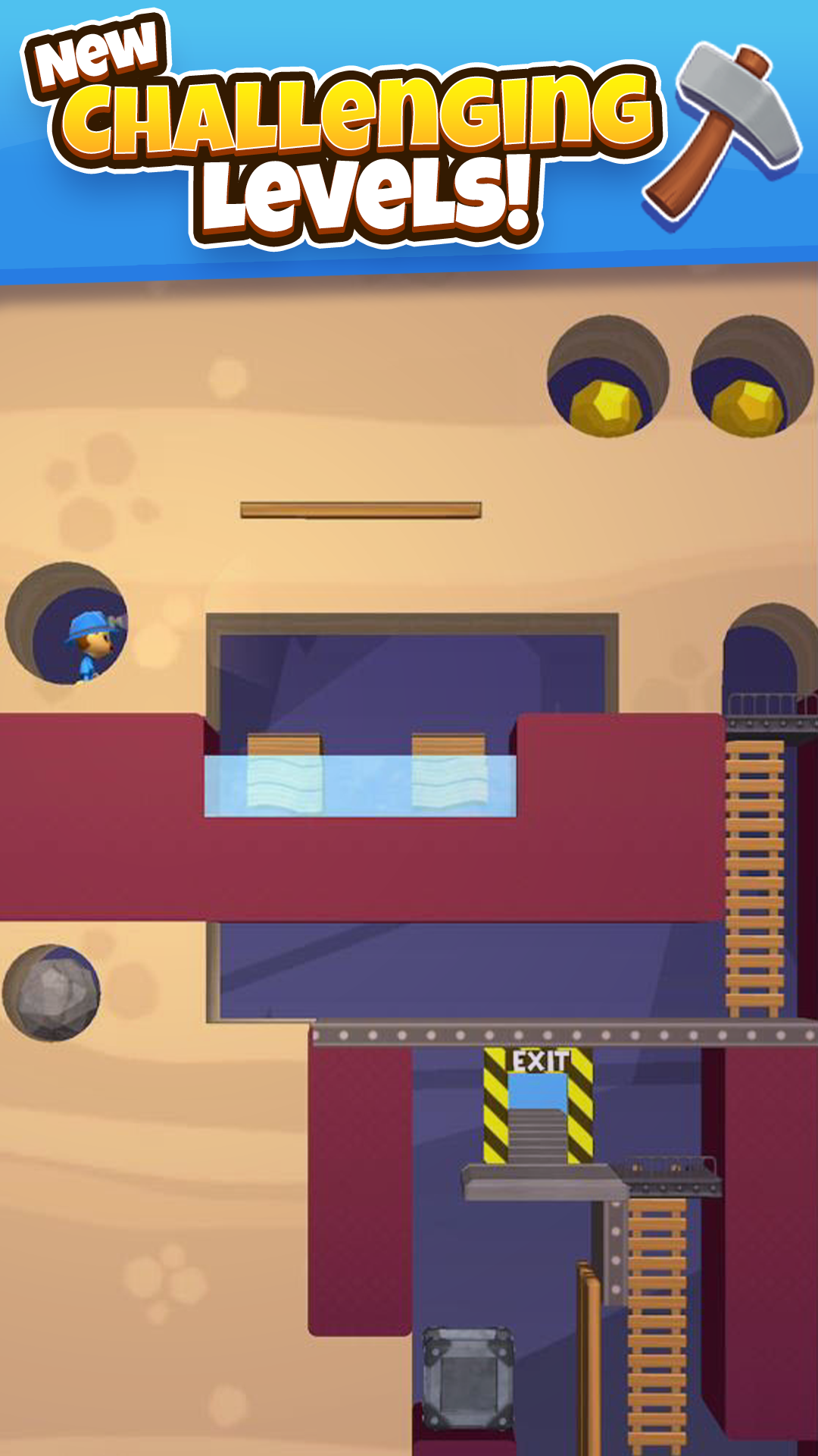 Miner Rescue: Gold Mine Puzzle ภาพหน้าจอเกม