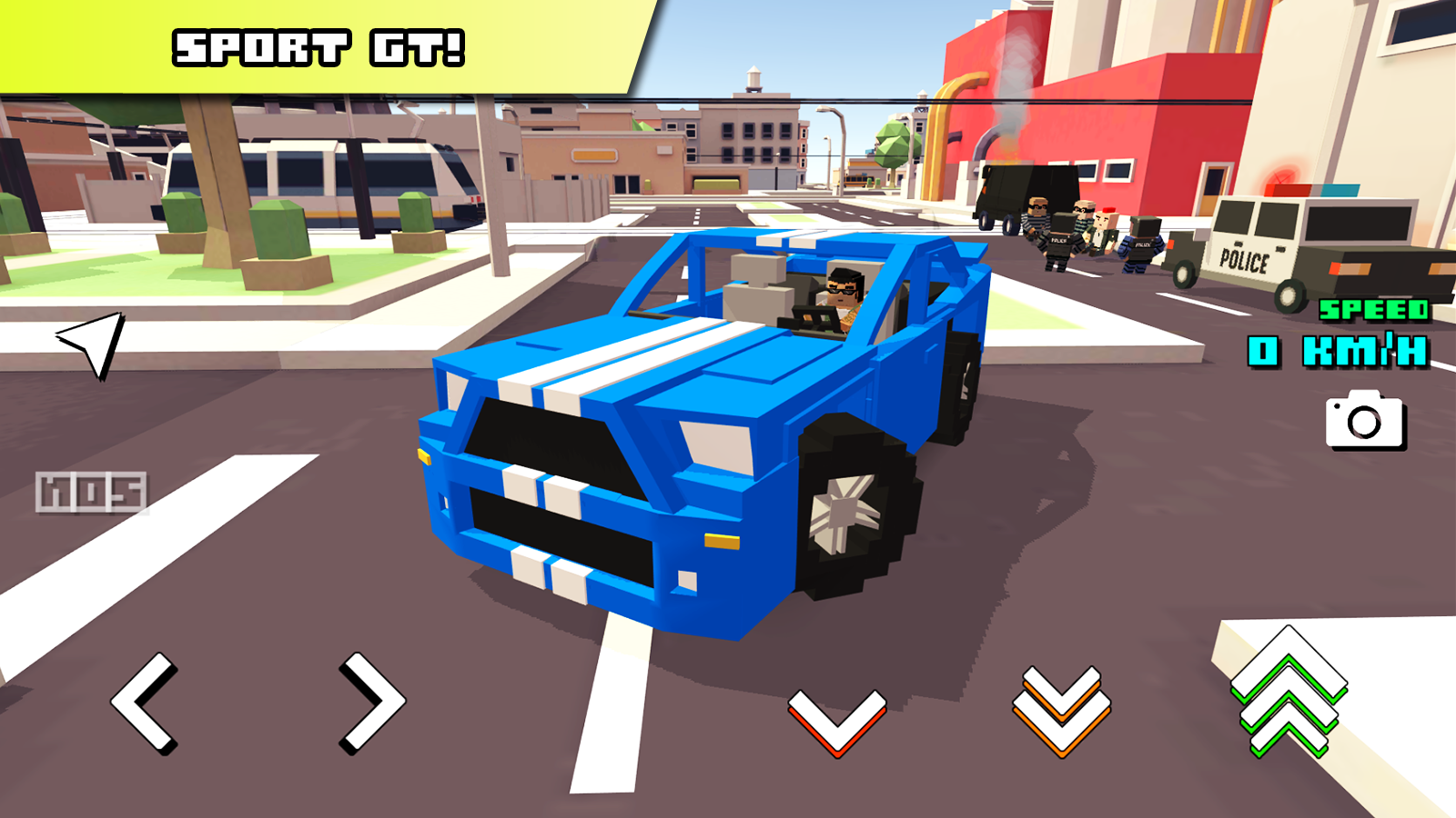 Screenshot 1 of Blocky Car Racer - racing game 1.44