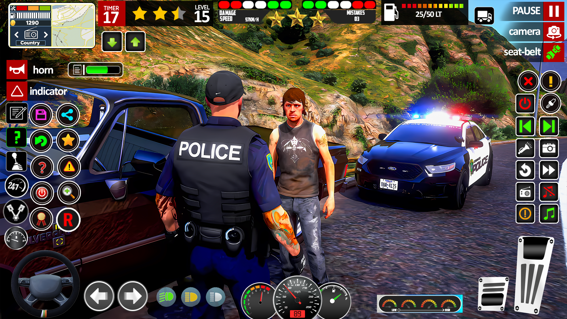 City Cop Car Chase Game Game Screenshot