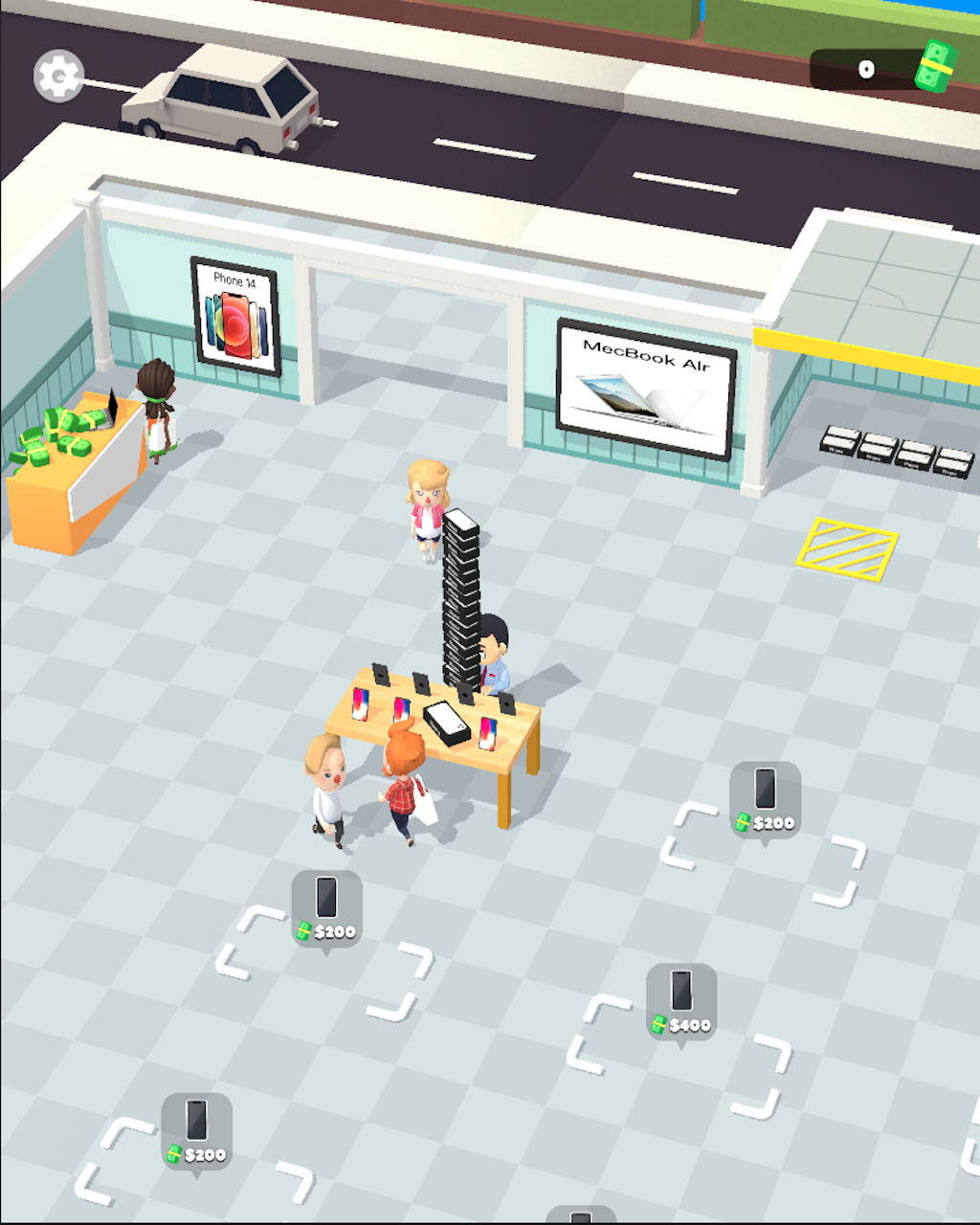 Скриншот игры 我的苹果店