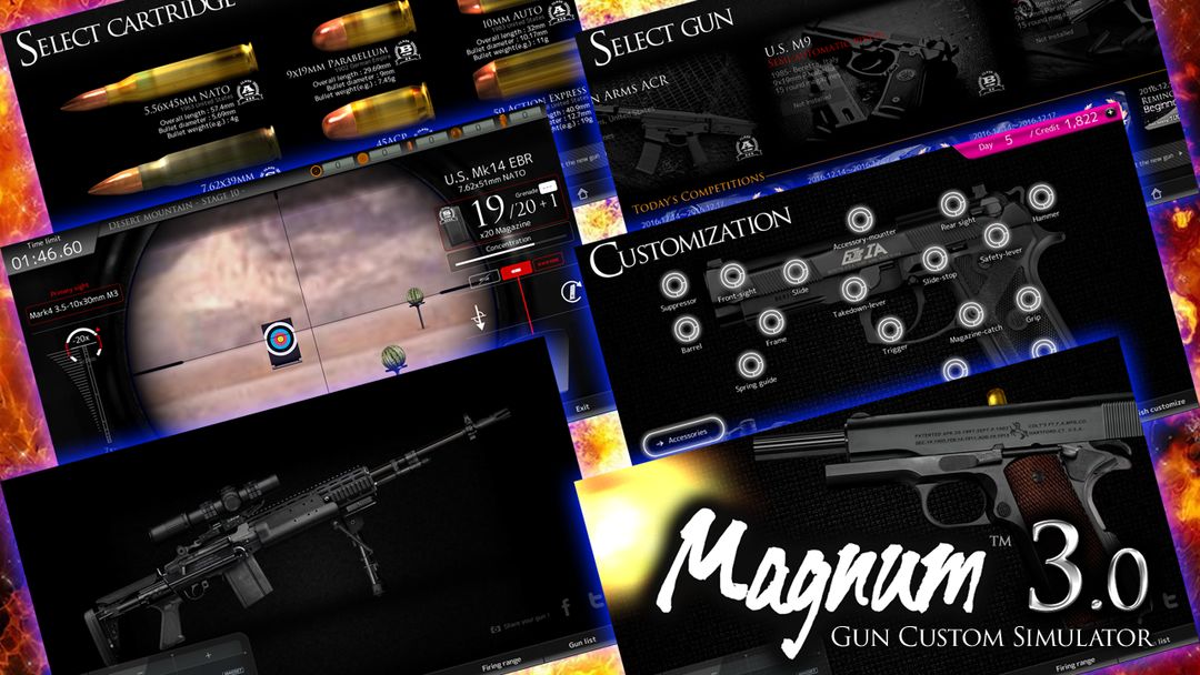 Magnum3.0 Gun Custom Simulator ภาพหน้าจอเกม