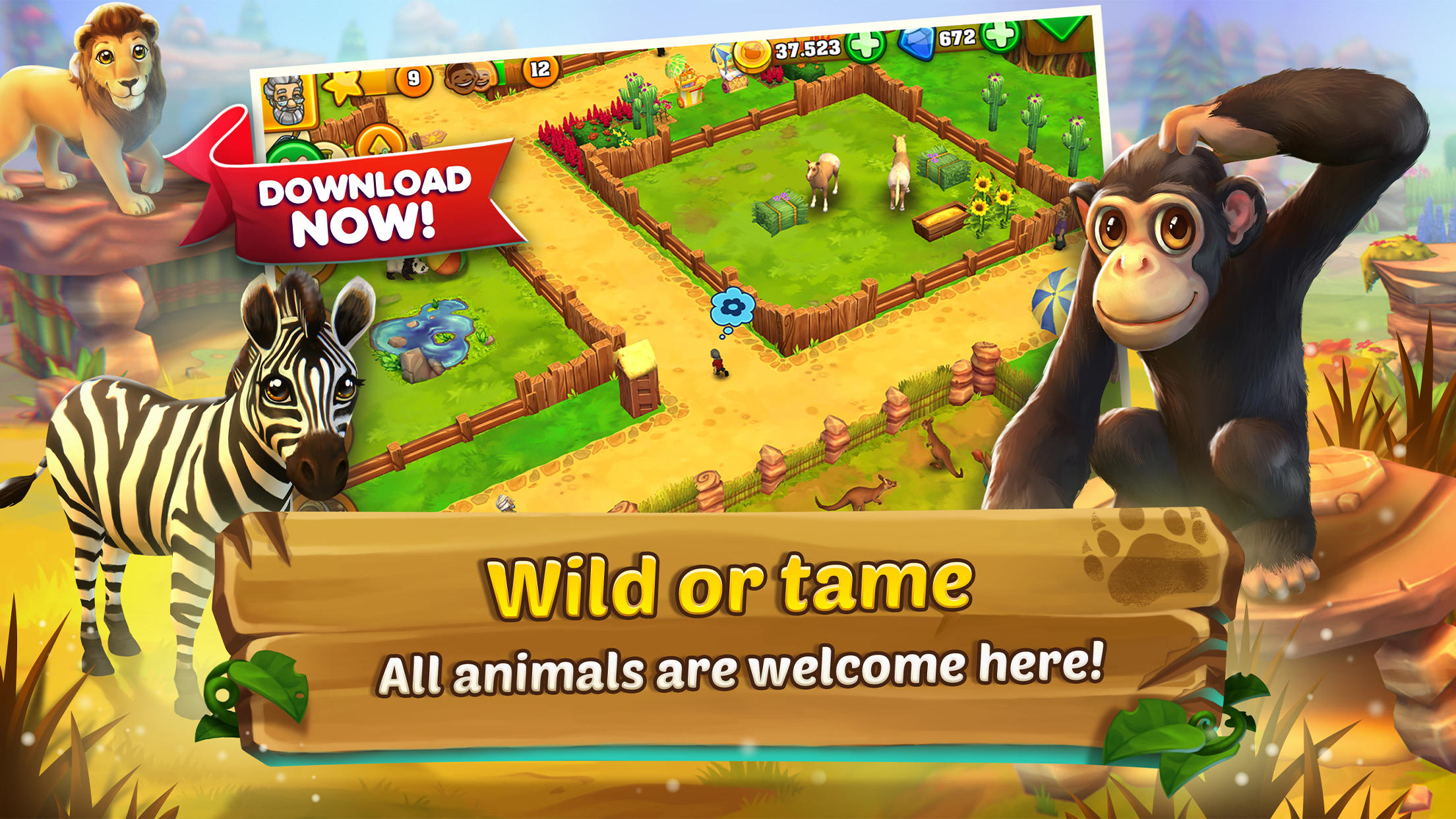 Zoo 2: Animal Park Game Screenshot
