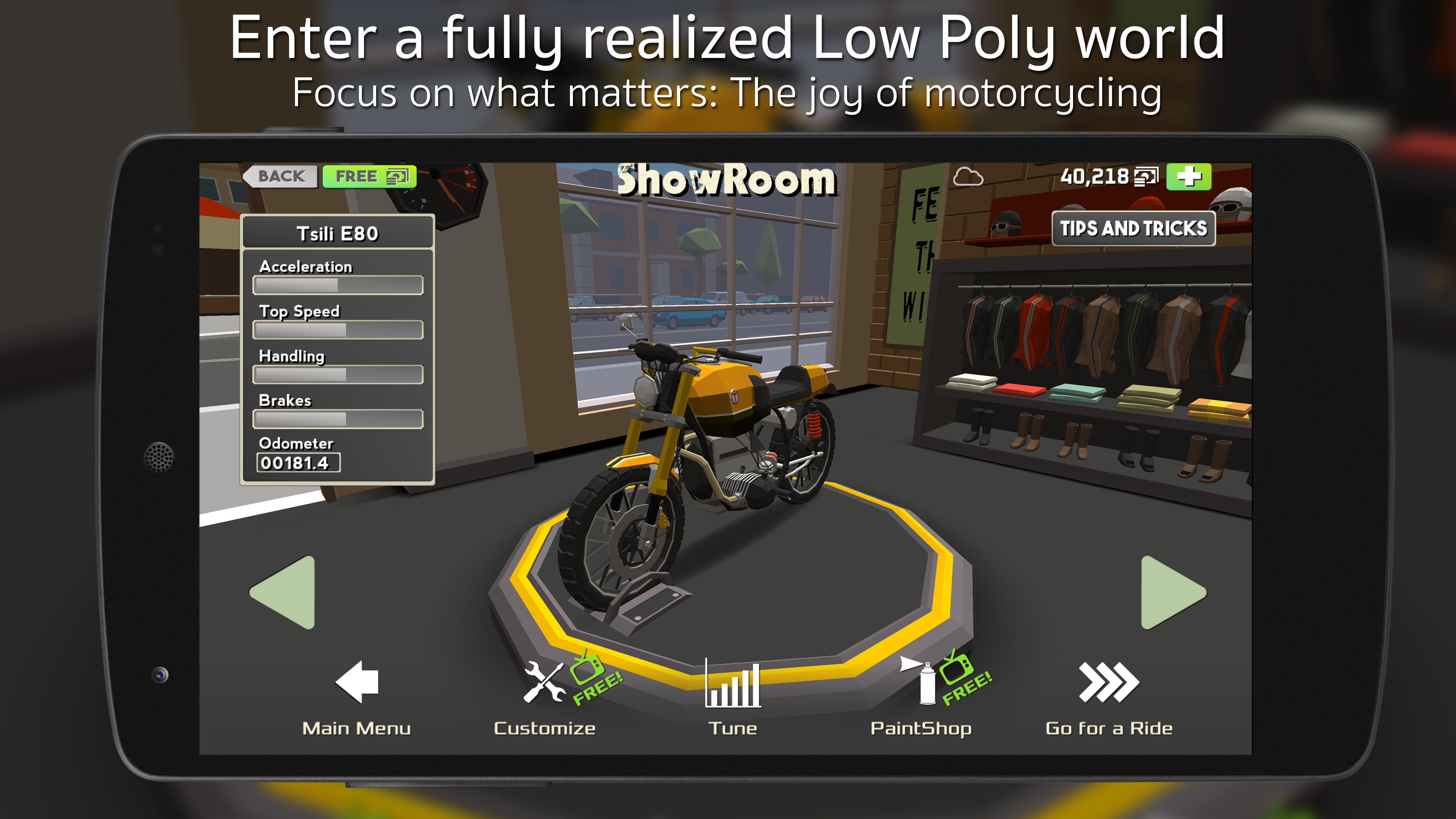 Cafe Racer Game Screenshot