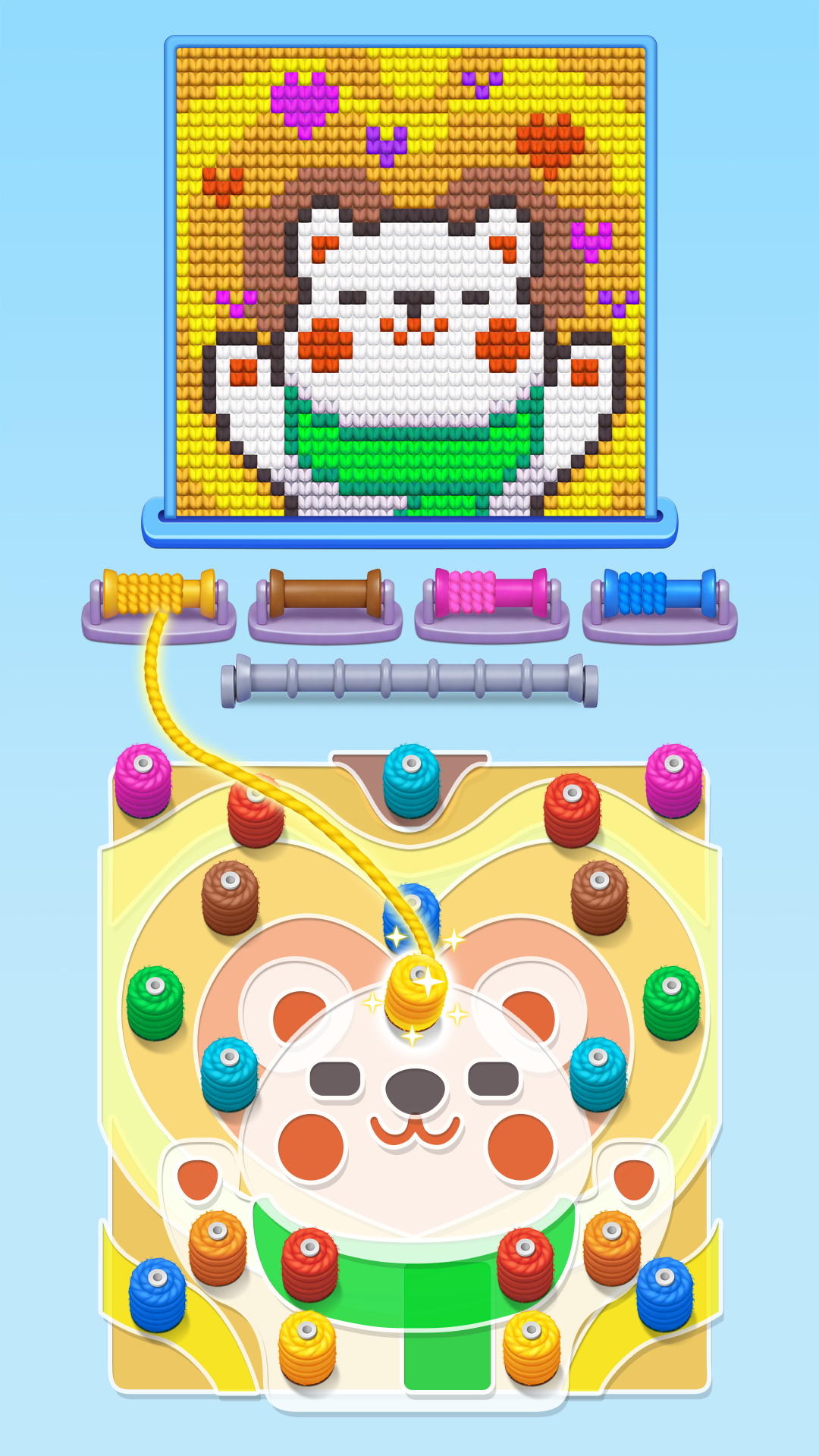 Color Wool Screw Game Screenshot