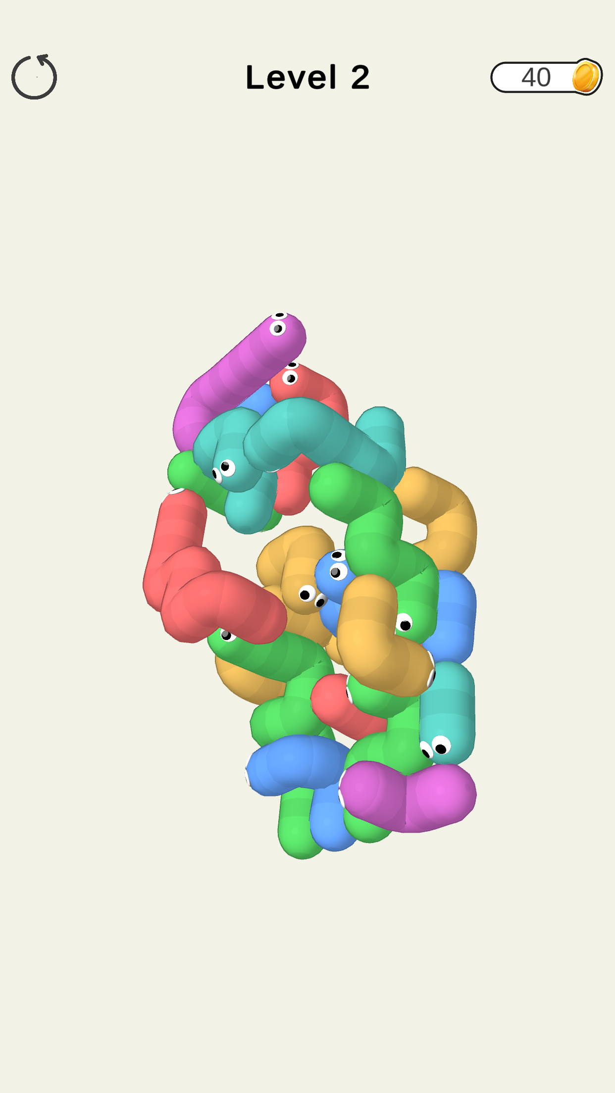 Worm Stack Game Screenshot