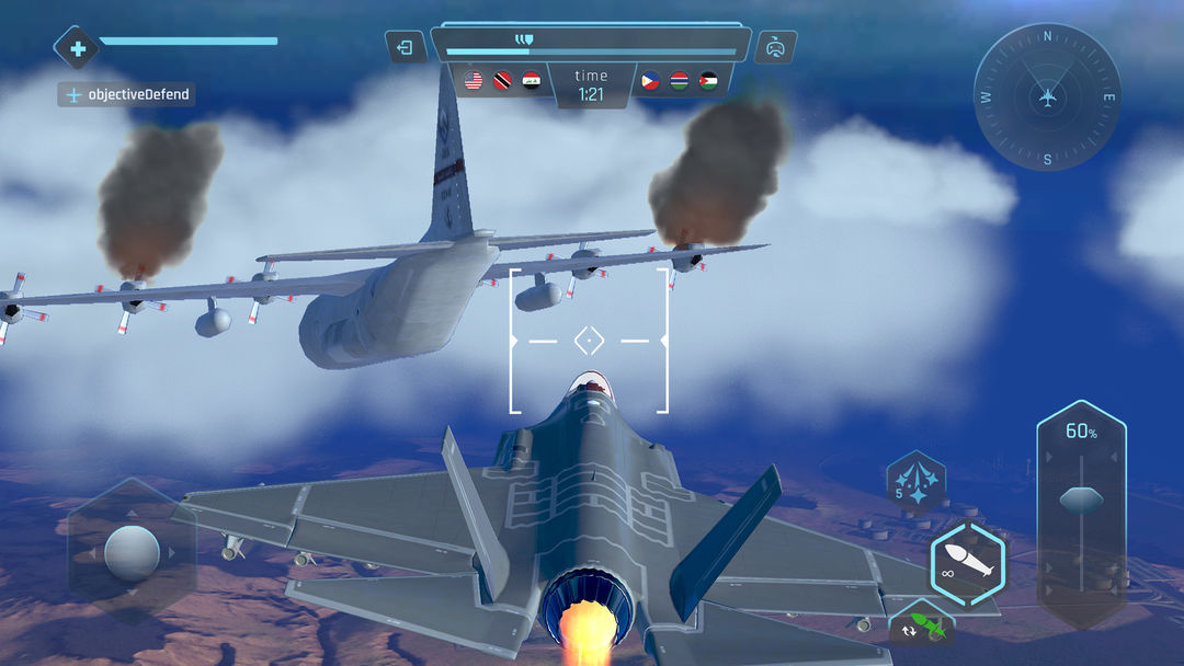 Sky Warriors: Blazing Clouds screenshot game